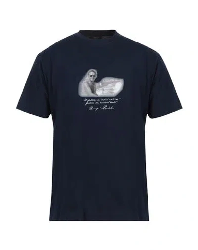 Tombolini Zero Gravity Man T-shirt Midnight Blue Size 44 Cotton