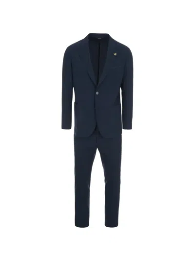Tombolini Zero Gravity Single-breasted Suit In Blue
