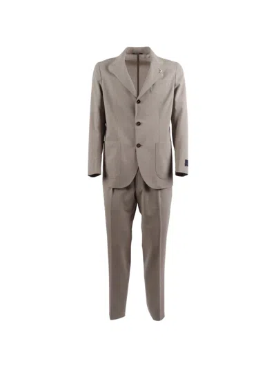 Tombolini Zero Gravity Single-breasted Wool Suit In Gray