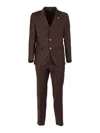 Tombolini Zero Gravity Tailored Blazer In Deep Muted Blue In Brown