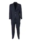 Tombolini Zero Gravity Tailored Black Wool Blend Suit In Black