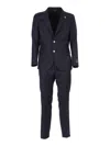Tombolini Zero Gravity Tailored Suit In Soft Lambswool Blend In Blue