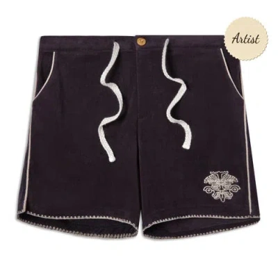 Tombolo 'agua Mágica' Cabana Shorts In Black