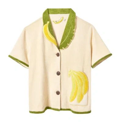 Tombolo 'banana Split' Cabana ~ Crop Cut In Ivory