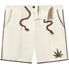 Tombolo 'cabannabis' Cabana Shorts In Ivory