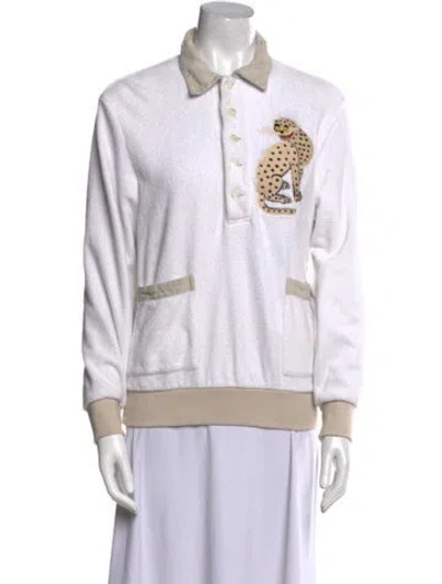 Pre-owned Tombolo Colorblock Pattern Long Sleeve Sweatshirt In Neutral