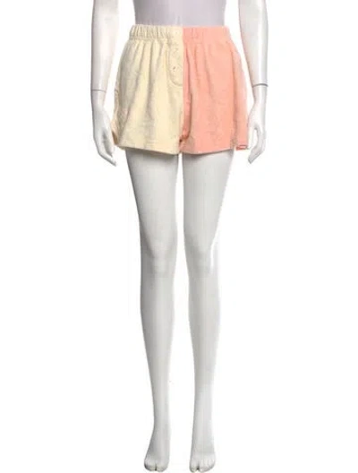Pre-owned Tombolo Colorblock Pattern Mini Shorts In Neutrals
