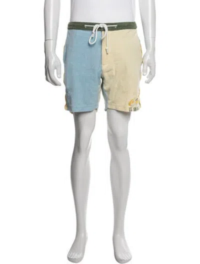Pre-owned Tombolo Colorblock Pattern Shorts In Blue
