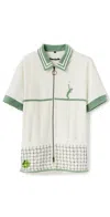 Tombolo 'fault One' Tennis Cabana Shirt White In White