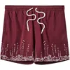 Tombolo 'fruits De Mer' Swim Trunks In Burgundy