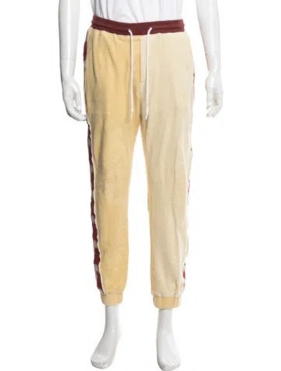 Pre-owned Tombolo Graphic Print Lounge Bottoms In Yellow