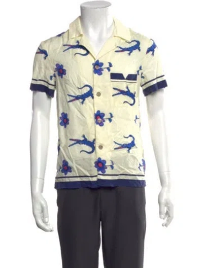 Pre-owned Tombolo Graphic Print Short Sleeve Shirt In Multi