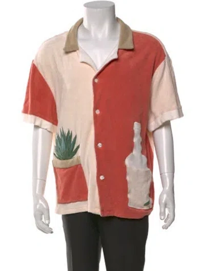 Pre-owned Tombolo Graphic Print Short Sleeve Shirt In Multicolor