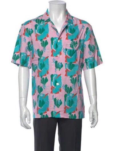 Pre-owned Tombolo Graphic Print Short Sleeve Shirt In Multicolor