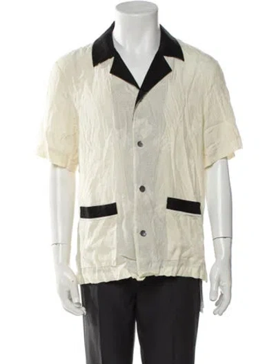Pre-owned Tombolo Graphic Print Short Sleeve Shirt In Neutral