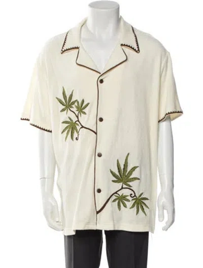 Pre-owned Tombolo Graphic Print Short Sleeve Shirt In Neutral