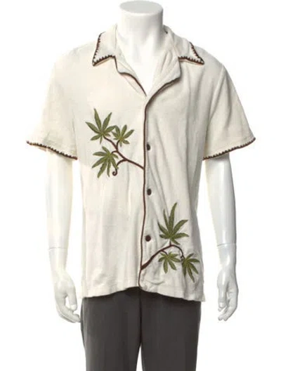 Pre-owned Tombolo Graphic Print Short Sleeve Shirt In Neutrals