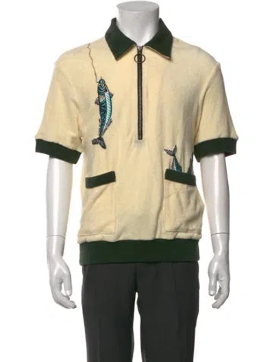 Pre-owned Tombolo Graphic Print Short Sleeve Shirt In Neutrals