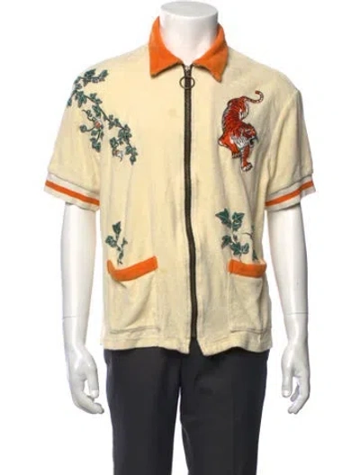 Pre-owned Tombolo Graphic Print Short Sleeve Shirt In Neutrals