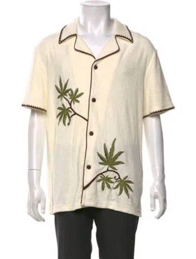Pre-owned Tombolo Graphic Print Short Sleeve Shirt W/ Tags In Neutral