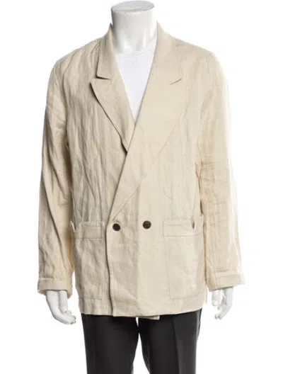 Pre-owned Tombolo Linen Jacket In Neutrals