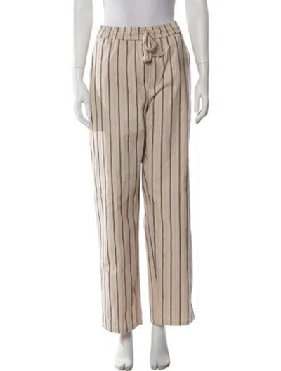 Pre-owned Tombolo Linen Wide Leg Pants In Neutral