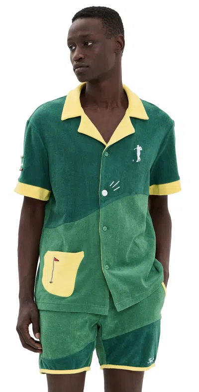 Tombolo 'mulligan' Golf Cabana Shirt Green