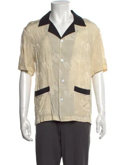 Pre-owned Tombolo Patterned Short Sleeve Shirt In Neutral