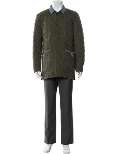 Pre-owned Tombolo Printed Jacket In Green