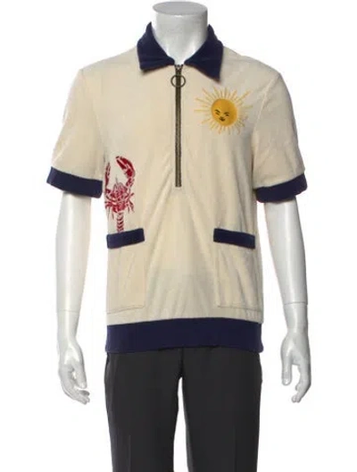 Pre-owned Tombolo Printed Short Sleeve Shirt In Neutral