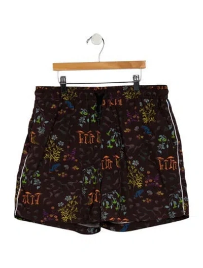 Pre-owned Tombolo Printed Swim Trunks In Multi