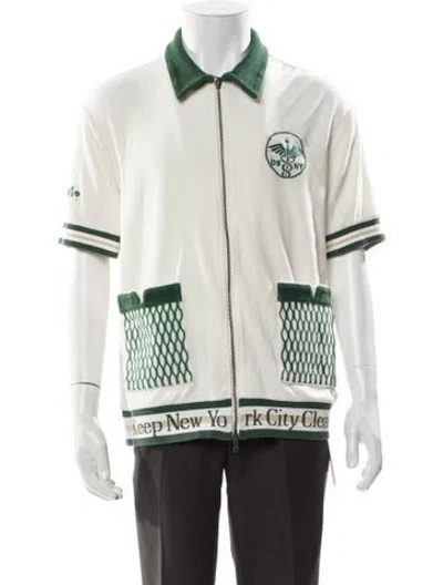 Pre-owned Tombolo Printed Varsity Jacket In Multi