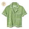 Tombolo 'rick Rack' Cabana ~ Crop Cut In Green