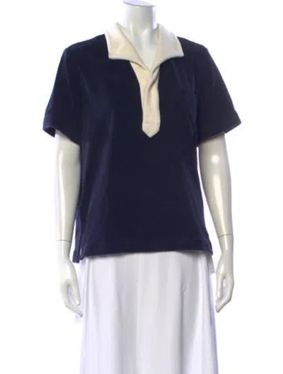 Pre-owned Tombolo Short Sleeve Polo In Blue