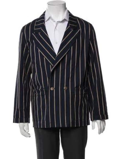 Pre-owned Tombolo Striped Blazer In Blue