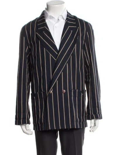 Pre-owned Tombolo Striped Jacket In Blue