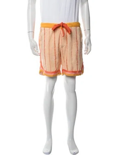 Pre-owned Tombolo Striped Shorts W/ Tags In Orange