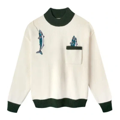 Tombolo 'the Angler' Sweater In Ivory