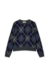 Tomboy Argyle-pattern Sweater In Multi