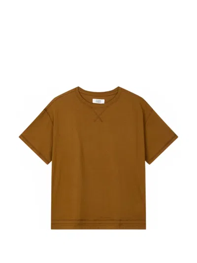 Tomboy Back-print Logo-detail T-shirt In Brown