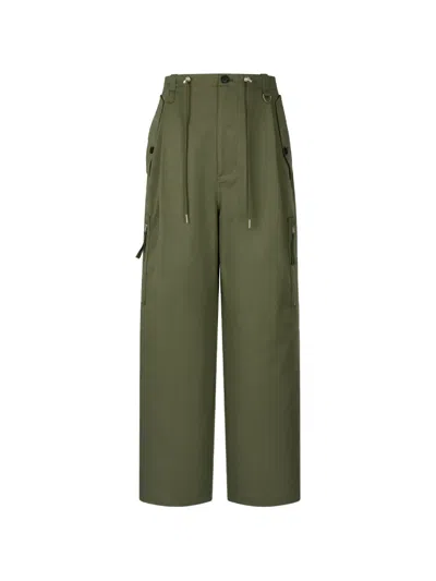 Tomboy Belt-loops Cargo Pants In Green
