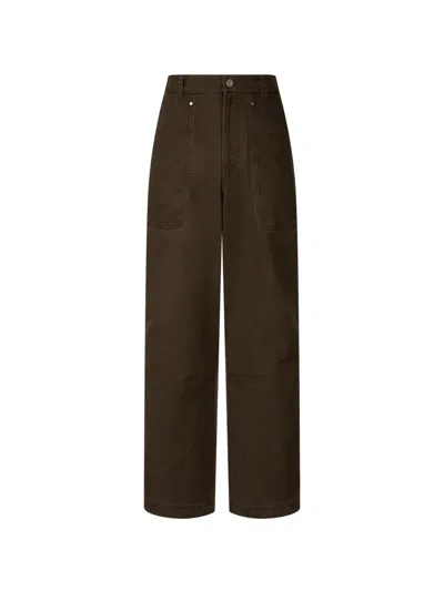 Tomboy Belt-loops Trousers In Black