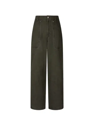 Tomboy Belt-loops Trousers In Black