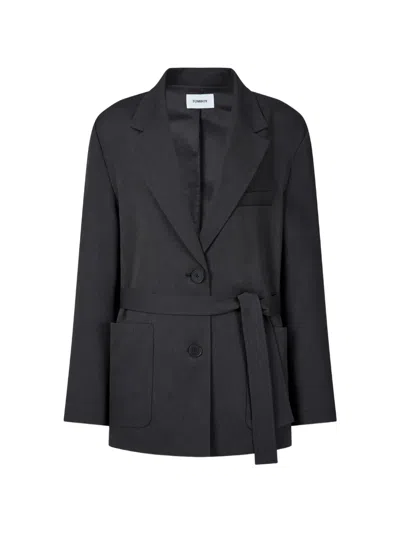 Tomboy Belted Button-back Jacket In Multi