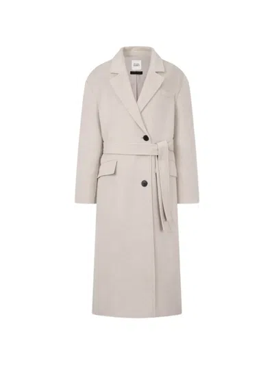 Tomboy Belted Button-down Coat In Animal Print