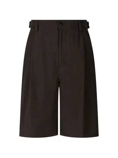 Tomboy Buckle Basic Shorts In Brown