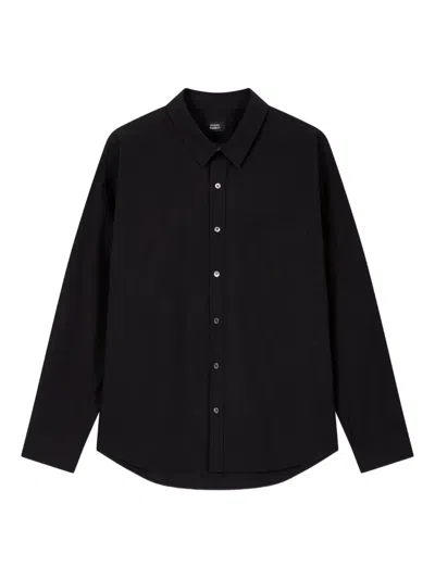 Tomboy Button-down Shirt In Black