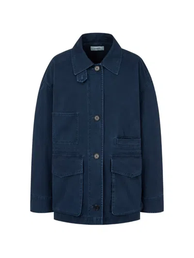 Tomboy Buttoned Denim Jacket In Blue