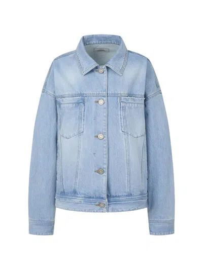 Tomboy Buttoned Denim Jacket In Blue