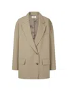 Tomboy Buttoned Maxi Jacket In Neutral